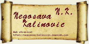 Negosava Kalinović vizit kartica